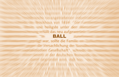konzentrieren Sie sich auf den 'BALL' - das Bild wird ruhig!
